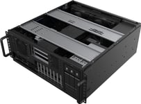 Silverstone Rm47-502-I, Ställning, Server, Svart, Atx, Eatx, Micro Atx, Mini-Itx, Ssi Ceb, Ssi Eeb, Stål, 4U