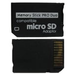 MicroSD TF för MS minneskort Pro Duo med Adapter