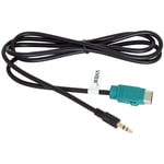 Vhbw - Câble adaptateur de ligne aux Radio compatible avec Alpine CDE-111R/RM, CDE-112Ri, CDE-113BT, CDE-114BTi, CDE-W203Ri, IDA-X301 - usb