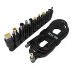 100W Typ C Laptop Strömadapter Kontakt Plug USB Typ C till Universell Laddare Laddningskabel Sladd db Black