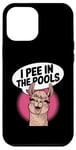 iPhone 12 Pro Max Funny Llama Confession "I Pee In The Pools" Sarcastic Humor Case