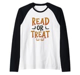 Read Or Treat Halloween Book Reading Lover Halloween Costume Raglan Baseball Tee