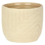 RITUALI DOMESTICI - Cachepot L en céramique, 22,5 x 22,5 cm, Profondeur 18 cm, Collection Sulledune