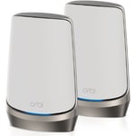 Netgear Orbi AX11000 Quad-band Mesh WiFi 6E System White 2 Pack