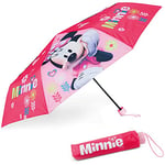 BONNYCO Parapluie Anti Tempete Enfant Minnie Mouse Parapluie Pliant pour Sac, Sac à Dos ou Voyage | Parapluie Compact avec Structure Renforcée | Mini Parapluie Enfant - Cadeaux Originaux Filles