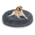 Lit pour chien Lits pour chien Coussin lavable Couchage doux Lit pour chat gris foncé 100cm - Tolletour