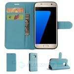 Samsung Galaxy S7 Pu Wallet Case [Lightblue]