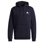 adidas Men's Essentials Fleece Hoodie SWEATSHIRT Legend Ink / White L Tall