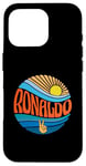 Coque pour iPhone 16 Pro Ronaldo T-shirt vintage Sunset Ronaldo Groovy Tie Dye