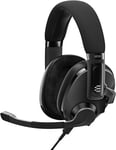 H3 Hybrid - Casque Bluetooth pour Jeux Vidéo - Câble pour Console & PC USB-A 3.5 mm - Double Micro - Casque Audio Léger et Réglable - Batterie Résistante - Noir