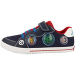 Geox J Kilwi Boy Sneaker, Navy red, 2.5 UK