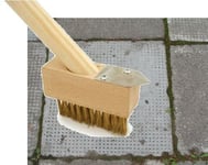 Patio Weed Wire Brush Decking Paving Slab Moss Long Handled Weeding Brush Tool