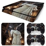 Kit De Autocollants Skin Decal Pour Ps4 Slim Game Console Whole Body Wood Grain Leopard Blue And White Porcelain Series,T1tn-Ps4slim-7051