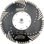 Disque à Tronçonner Diamante 230 mmxM14 Turbo Lame de Scie avec Dents de Protection pour Couper Meuler Béton Marbre Granit.[W481]