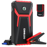 GOOLOO Booster Batterie Voiture 2000A GE2000 Jump Starter avec Pinces Sécurité Intelligentes Supersafe +Lampe LED+Sorties ChargeRapide 3.0 (6,0L Essence/4,0L Diesel)