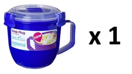 SISTEMA KLIP IT SOUP MUG SMALL 565ML ASSORTED COLOUR