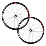 Fulcrum Racing 400 Disc Wheelset - Black / Campagnolo 12mm Front 142x12mm Rear Centerlock Pair 11-12 Speed Clincher 700c