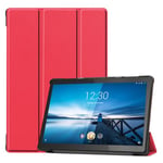 Lenovo Tab M10 FHD Rel TB-X605LC Tri-Fold PU Case Red