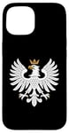 iPhone 15 Minimalist White Eagle Polish Symbol of Pride and Heritage Case