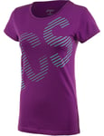 Asics Women's Training T-Shirt (Size S) Byzantium Graphic Essential Top - New