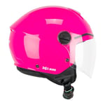 CGM Mini Casque Jet Mixte Enfant, Fuchsia, YL (51-52cm)