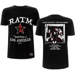 Rage Against The Machine T Shirt Battle Star Band Logo New Official Mens Black