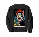 Funny Vampire Cat Halloween Night of the Vampurr Men Women Sweatshirt