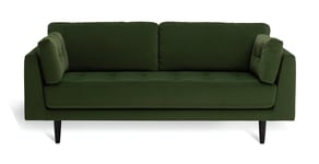 Habitat Kleo Fabric 3 Seater Sofa - Forest Green