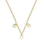 Orphelia - TR-006 - Collier Femme - Or jaune 750/1000 (18 carats) 6.9 gr - Diamant 0.15 cts - 45 cm