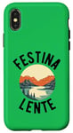 Coque pour iPhone X/XS Festina Lente Make Haste Slowly Latin Inspiration Phrase