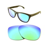 NEW POLARIZED CUSTOM GREEN LENS FOR OAKLEY FROGSKINS MIX SUNGLASSES