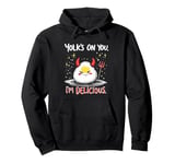 Yolk’s on You I’m Delicious Funny Deviled Egg Food Humor Pullover Hoodie