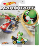 Die Cast Standard Kart by Yoshi from Super Mario Scale 1:64 5cm Hot Wheels