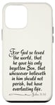 iPhone 12 mini John 3:16 For God So Loved The World Entire Verse KJV Bible Case