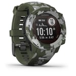 Montre GPS solaire robuste - GARMIN - Instinct Solar - Camo Edition - Lichen Camo - Ecran à deux fenêtres 0,9 "x 0,9" (23 x 23 mm)