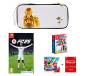 Nintendo Switch OLED White & Super Mario Bros. Wonder Bundle, EA Sports FC 25, Princess Zelda Case & Nintendo Switch Online 12 Month Membership Bundle, White