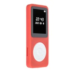 MP3-soitin Bluetooth 5.0 1,77 tuuman LCD-näyttö Sisäänrakennettu HD-kaiutin Kannettava HiFi-musiikkisoitin FM-radionauhurilla Herätyskello Punainen 8G-muistikortilla