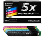 5x per Cartridge for Ricoh Aficio MP C-2550-csp MP C-2550-spf MP C-2050-spf