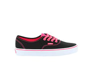 Vans Unisex Authentic Low-Top Trainers, Black Pop Black Neon Red, 3.5 UK