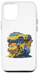 Coque pour iPhone 14 Jaune dynamique tout-terrain