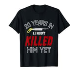 20 Years Havent Killed Him Funny Wedding Anniversary Gift T-Shirt