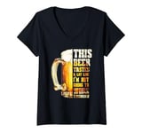 Womens This Beer Tastes A Lot Like I'm Not Going To Work Tomorrow V-Neck T-Shirt