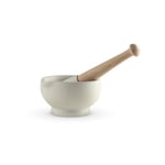 MB947002 Milton Brook Mortar and Pestle, Vitrified Porcelain, Size 0, 10cm Diameter, White