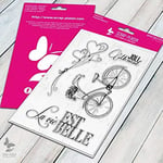 Set de 4 tampons clear La vie est belle - 10x15 cm