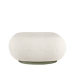 Gubi - Pacha Outdoor Ottoman - Fully Upholstered, Swivel, PG. B Limonta Lorkey 40 - Utomhuspallar och puffar - Pierre Paulin - Vit - Plast