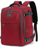 LYNXCHER Bagage Cabine-40x20x25-pour Ryanair-Sac à Dos Voyage Cabine Avion sous Siège Bagage à Main Petit Sac à Dos 20 L pour Femme Homme Ordinateur Portable 14 Pouces Rouge Foncé