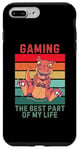 Coque pour iPhone 7 Plus/8 Plus Dinosaure vintage The Best Part Of My Life Gaming Lover