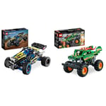 LEGO Technic Monster Jam Dragon Monster Truck Toy for 7 Plus Year Old Boys and Girls & Technic Off-Road Race Buggy, Car Vehicle Toy for Boys and Girls aged 8 Plus Years Old