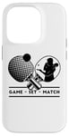 iPhone 14 Pro Table-Tennis Player Game-Set-Match Gamer Ping-Pong Case