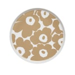 Marimekko - Unikko tallerken 25 cm hvit beige - Tallerkener - sami_ruotsalainen - Hvit